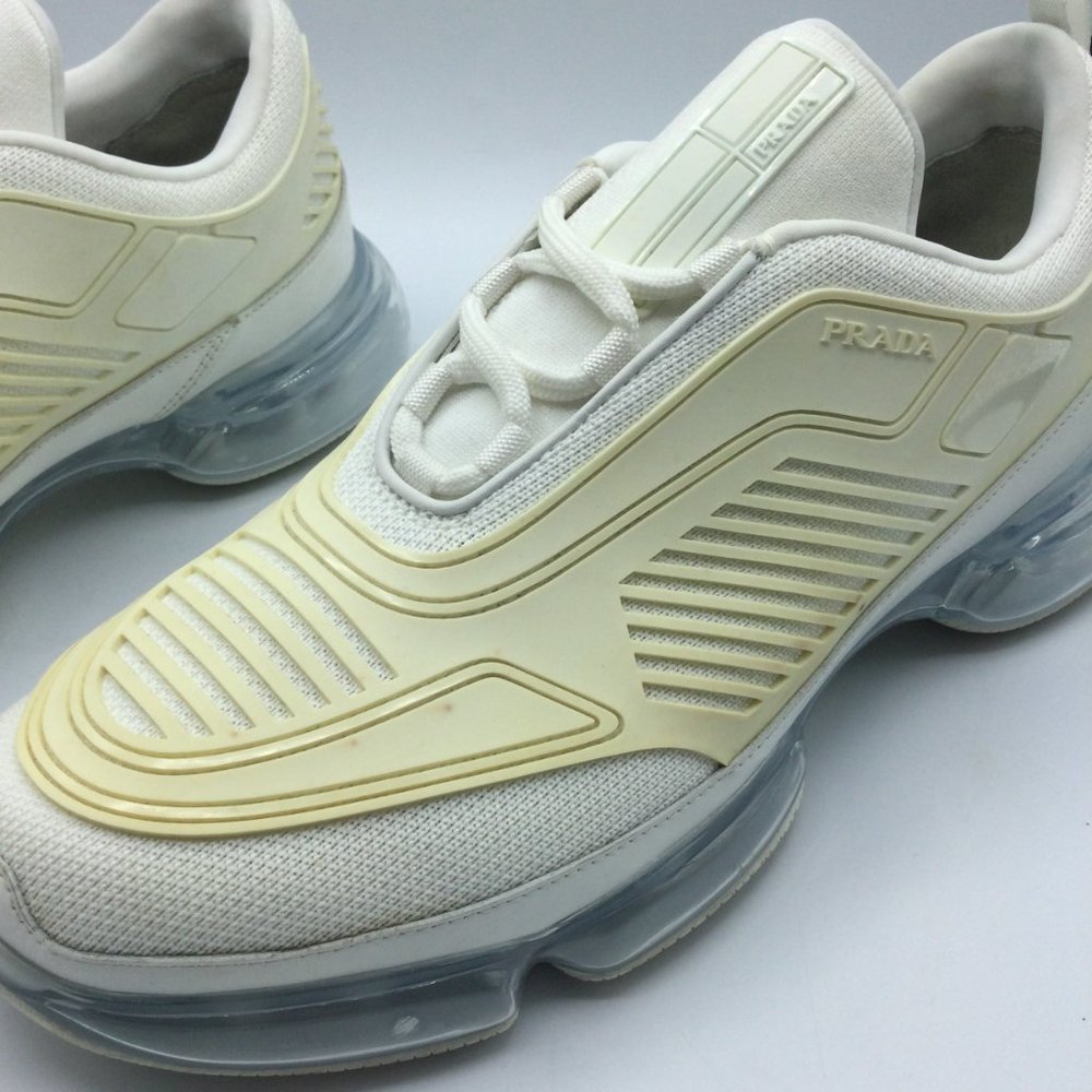 Prada Cloudbust Air Technical Sneakers Mens UK 8 US 9 White 2EG298 - Picture 11 of 16